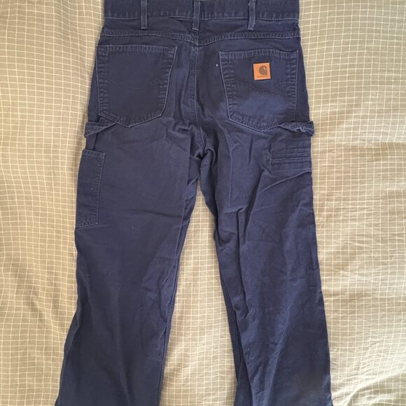 Vintage Carhartt Loose Fit Navy Pants - Picture 2 of 4
